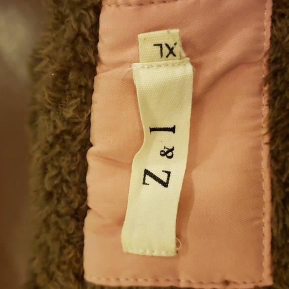 Z & I winter faux fur hoodie zip up army shelter downike new - Picture 6 of 9